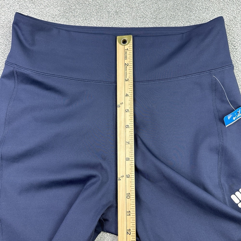 Columbia Shorts Womens Medium Blue Pull On Stretch River 1/2 Tight Outdoor New - Picture 8 of 9